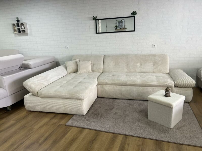 LUSSY canapé Maxi Meuble en velours cotelé disponible sous 24h