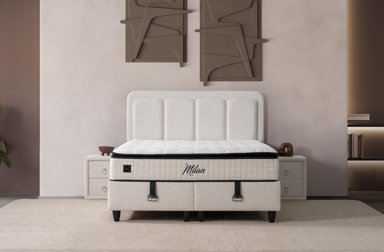 Lit MILAN de Maxi Meubles France - lit au meilleur prix - lit coffre prix comprenant le matelas